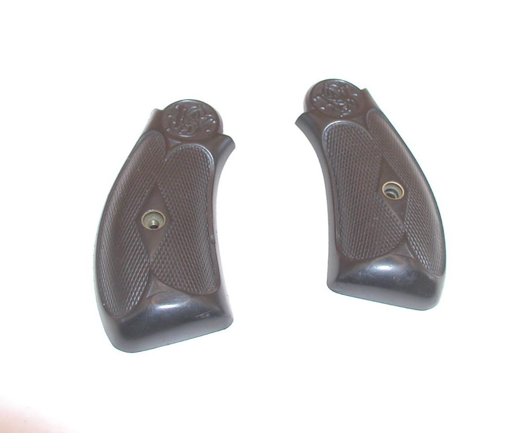 Smith & Wesson 38 Safety Hammerless - Grip Set, Black