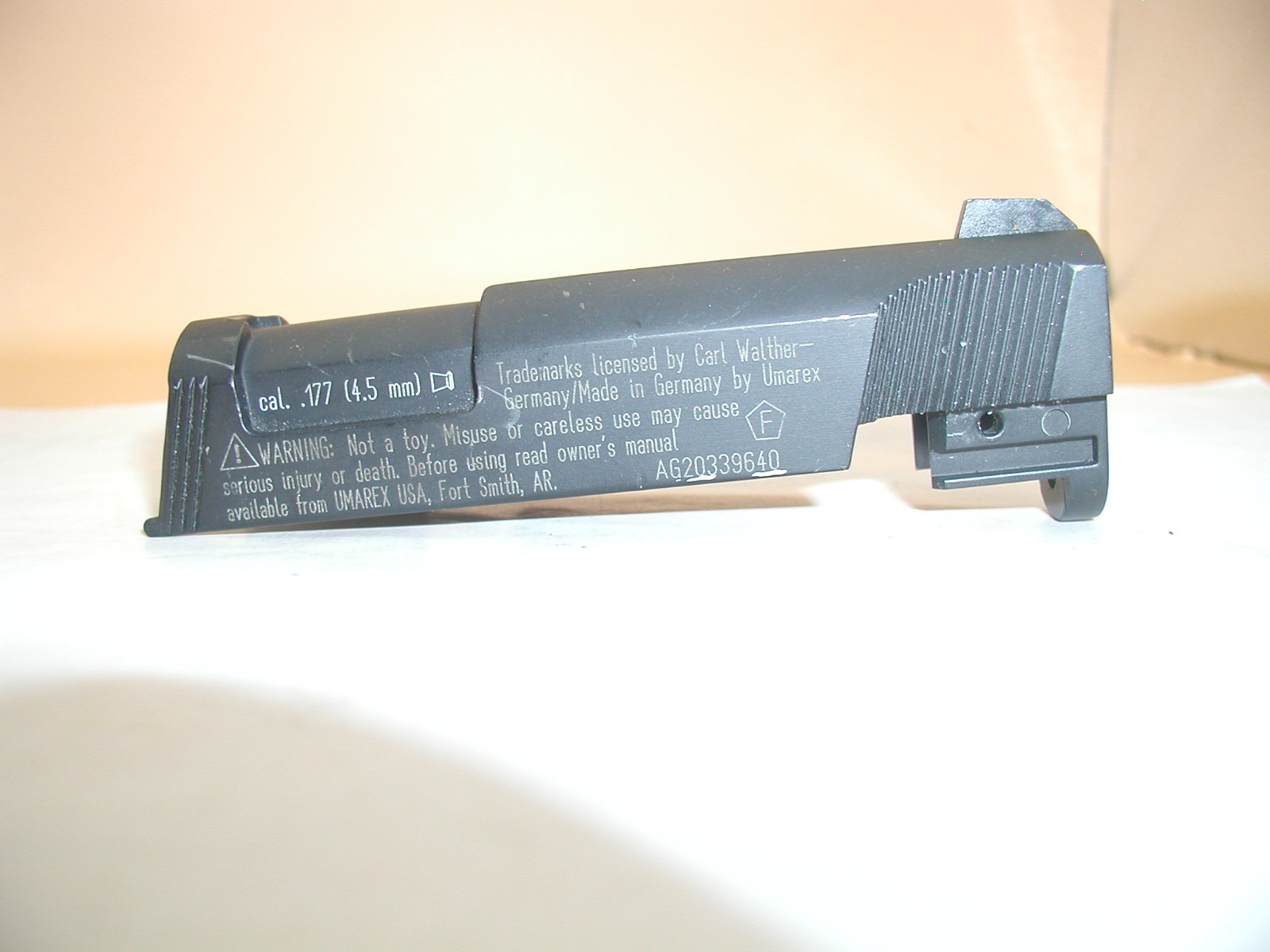 walther cp 88 air pistol slide 227479569216 2 walther cp 88 air pistol slide 227479569216 2
