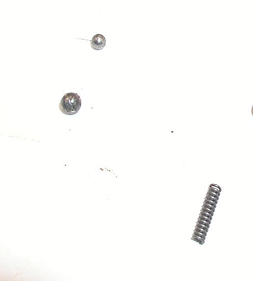 Crosman MK I Target Air Pistol - Safety Cylinder, Spring, Clip and Detent Balls - Image 3